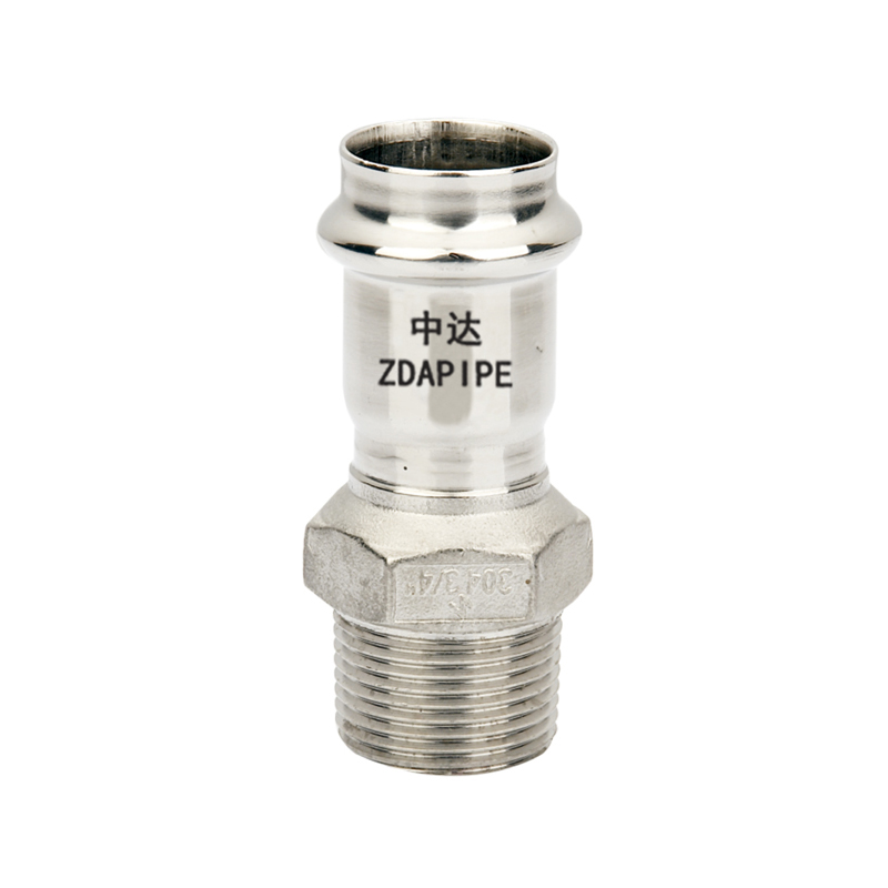 雙卡壓管件外螺紋轉換接頭